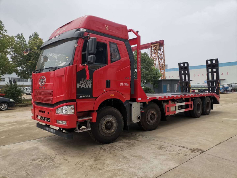 解放J6前四后八平板運輸車 解放J6前四后八平板運輸車圖片